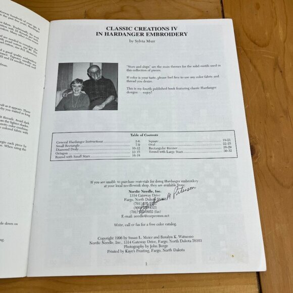 Classic Creations IV Hardanger Embroidery Book Vintage 1996 Muir Nordic Needle - Picture 2 of 4